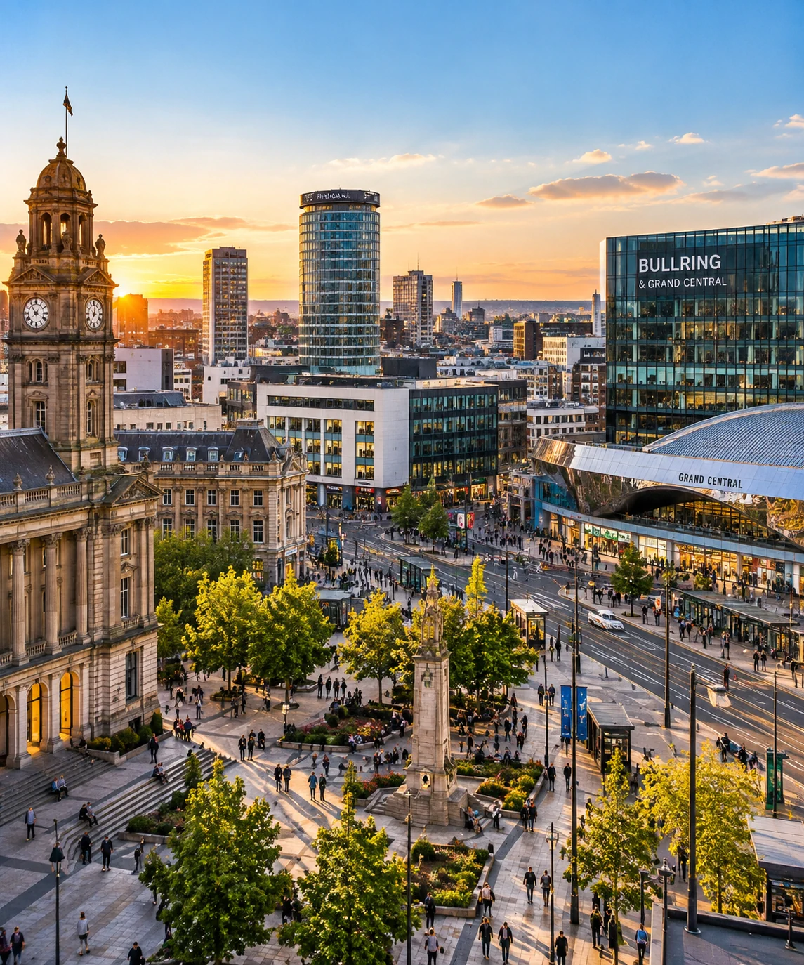 Birmingham Bullring at Golden Hour