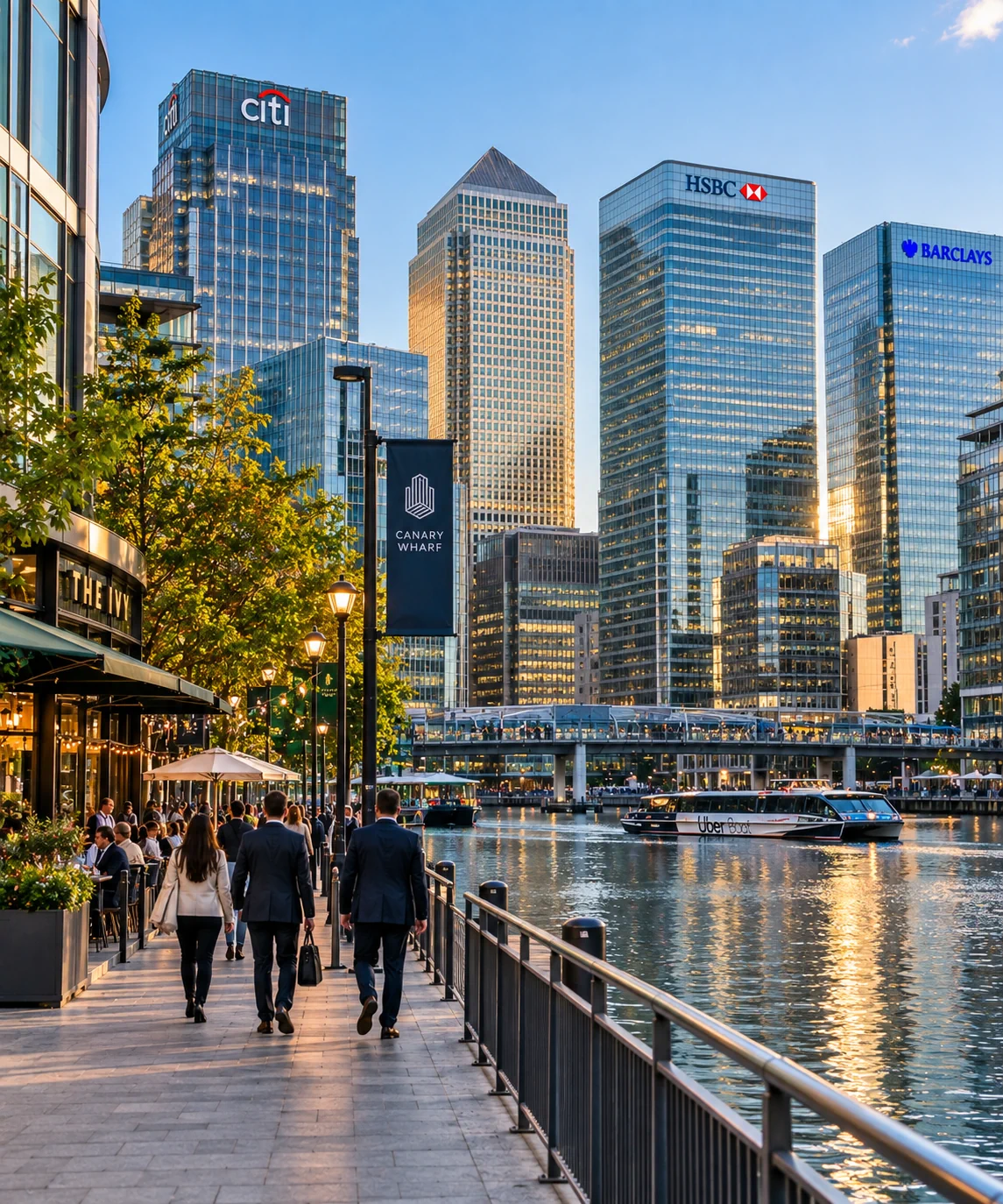 Golden Hour at Canary Wharf