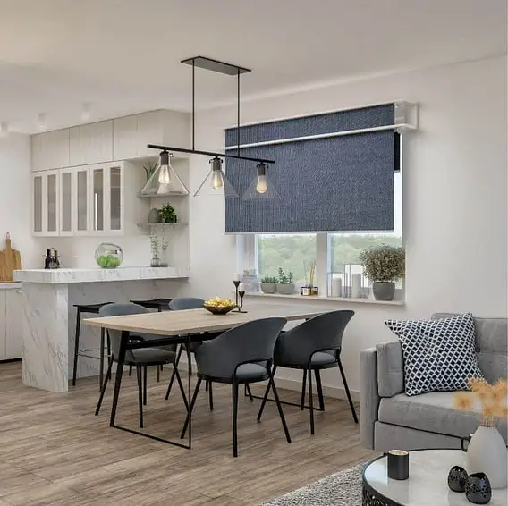 Modern open plan kitchen dining and living area showing property lettings and management services UK for rental investors