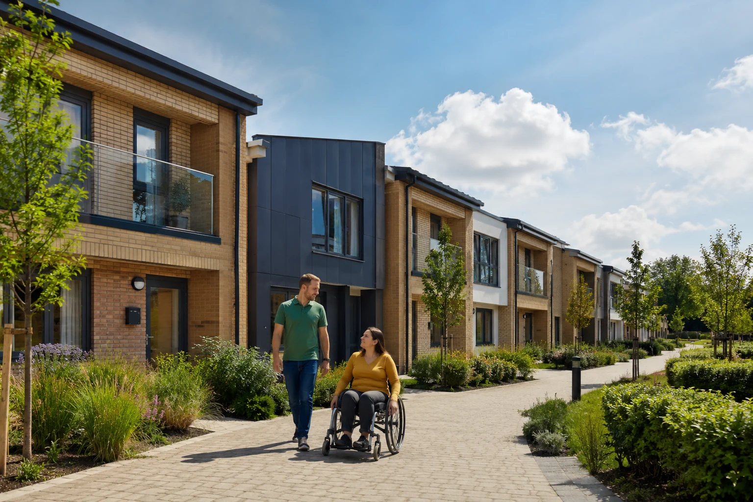 Modern Courtyard Stroll