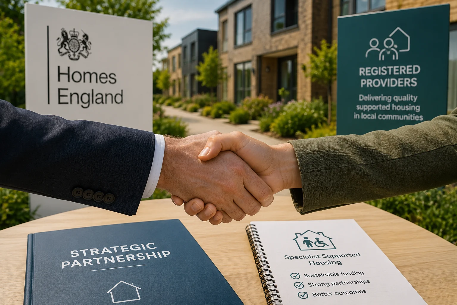 Strategic Housing Partnership Handshake